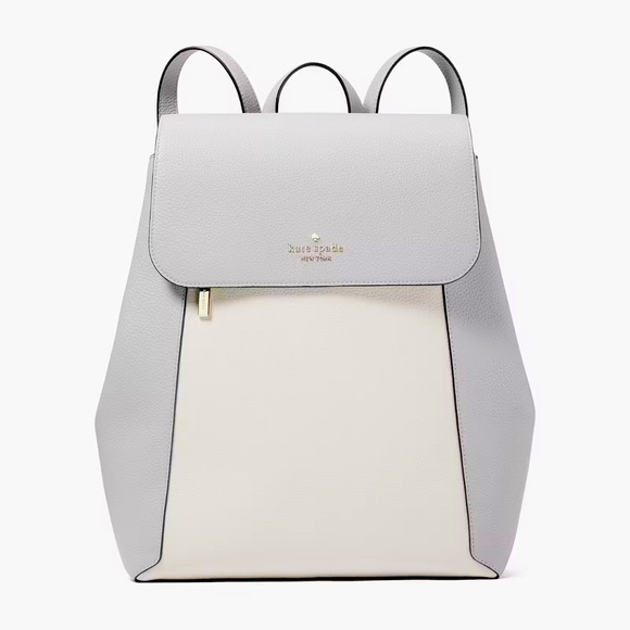 🤍🤍NWT KATE SPADE ♠️ Lena Colorblock Large Flap Backpack - Picture 1 of 16